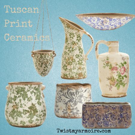 Tuscan print ceramics! 💙

#LTKhome #LTKstyletip #LTKFind