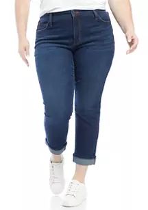 Crown & Ivy™ Plus Size High Rise Straight Leg Denim Jeans | Belk