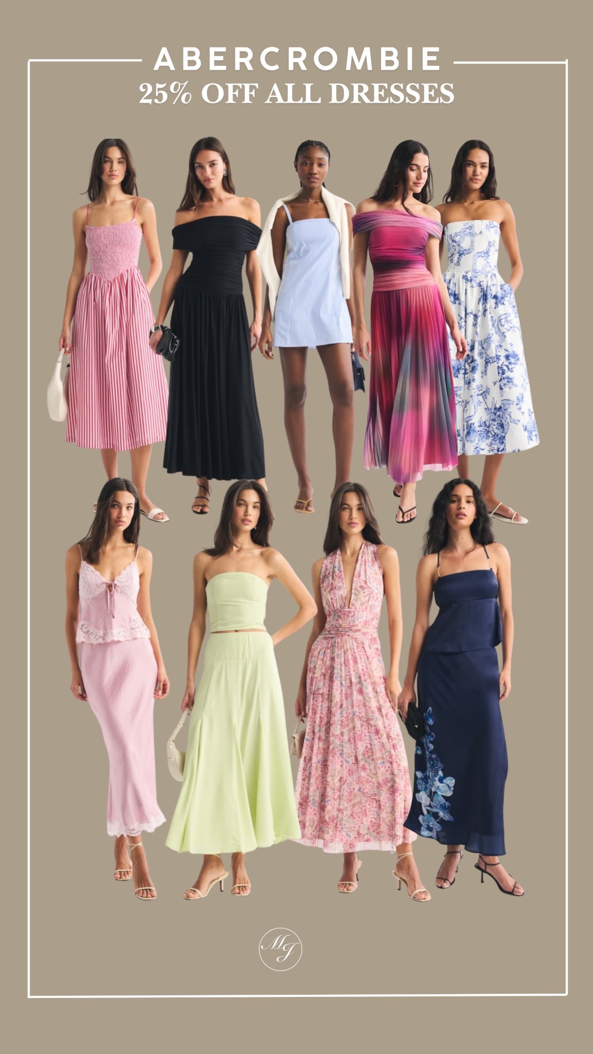 25% off dresses for a limited time on Abercrombie! Some gorgeous options for spring 

#LTKSpringSale #LTKSeasonal #LTKSaleAlert