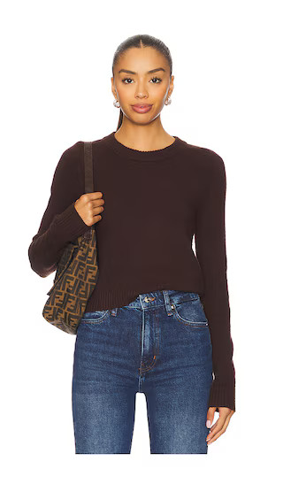 Tuck in Sweater in Mocha Knit | Revolve Clothing (Global)