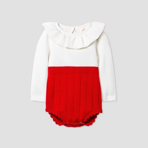 Baby Girls' Ruffle Romper - Cat & Jack™ Red | Target