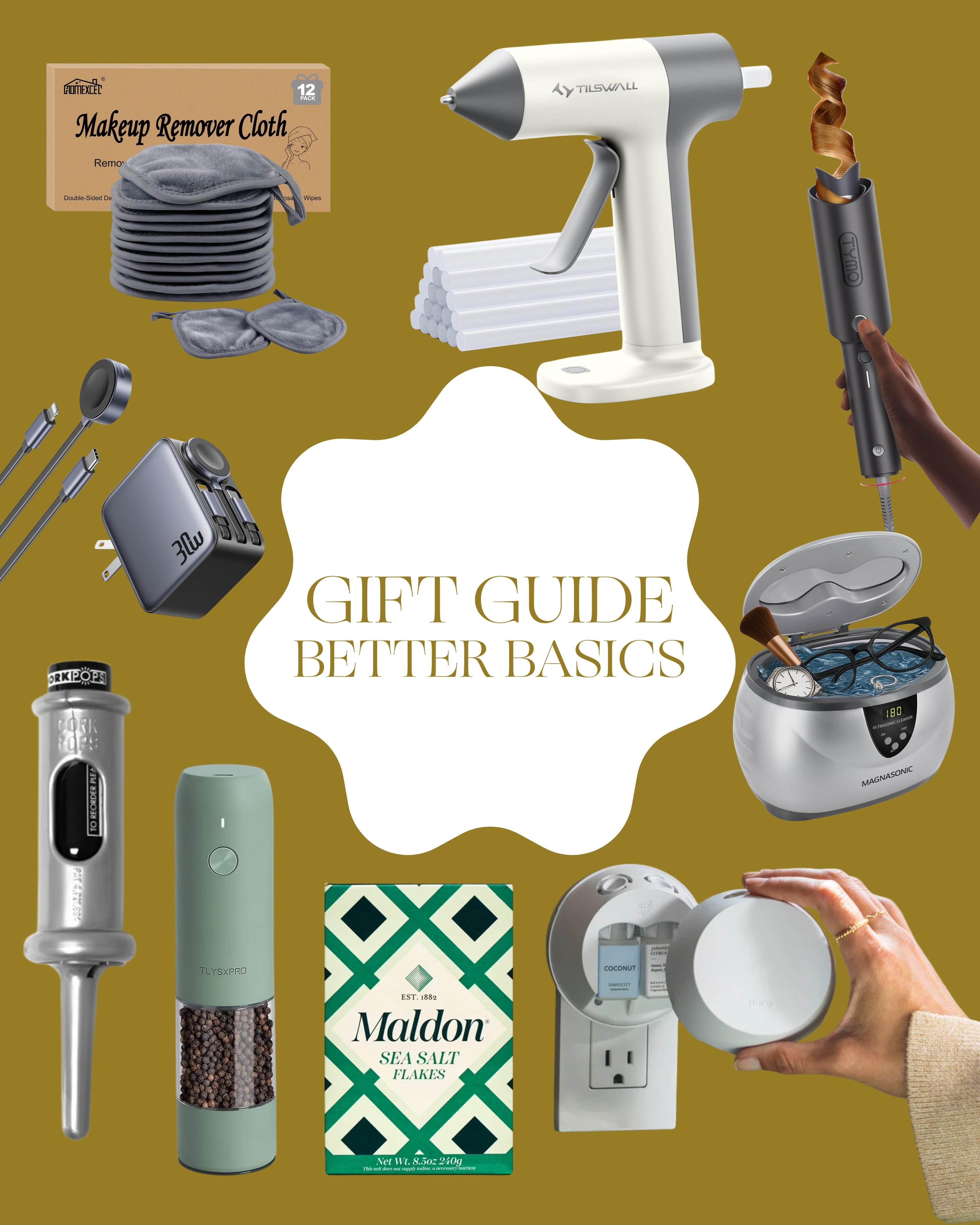 **✨ Better Basics ✨**

I was chatting with some girlfriends the other night about those *random little things* we all have that you never really think about… but they’re actually amazing. The electric pepper grinder you use every night. The rechargeable lighter you reach for constantly. The tiny upgrades that quietly make life easier and better.

So wouldn’t it be fun to gift a few of these “better basics” this holiday? The kind of small-but-mighty essentials people don’t even know they need — until they have them.


#️⃣ #betterbasics #giftguideideas #amazonfinds #amazonhome #amazonmusthaves #kitchengadgets #homeupgrades #everydayessentials #budgetdecorfinds @amazon @amazonhome @walmart @pura @barefaced @quince @laundrysauce @loccitane @maldonsalt @shopchord @corkpops @tymo_fashiontech @magnasonic 

 #LTKGiftGuide #LTKdayinmylife #LTKFindsUnder50