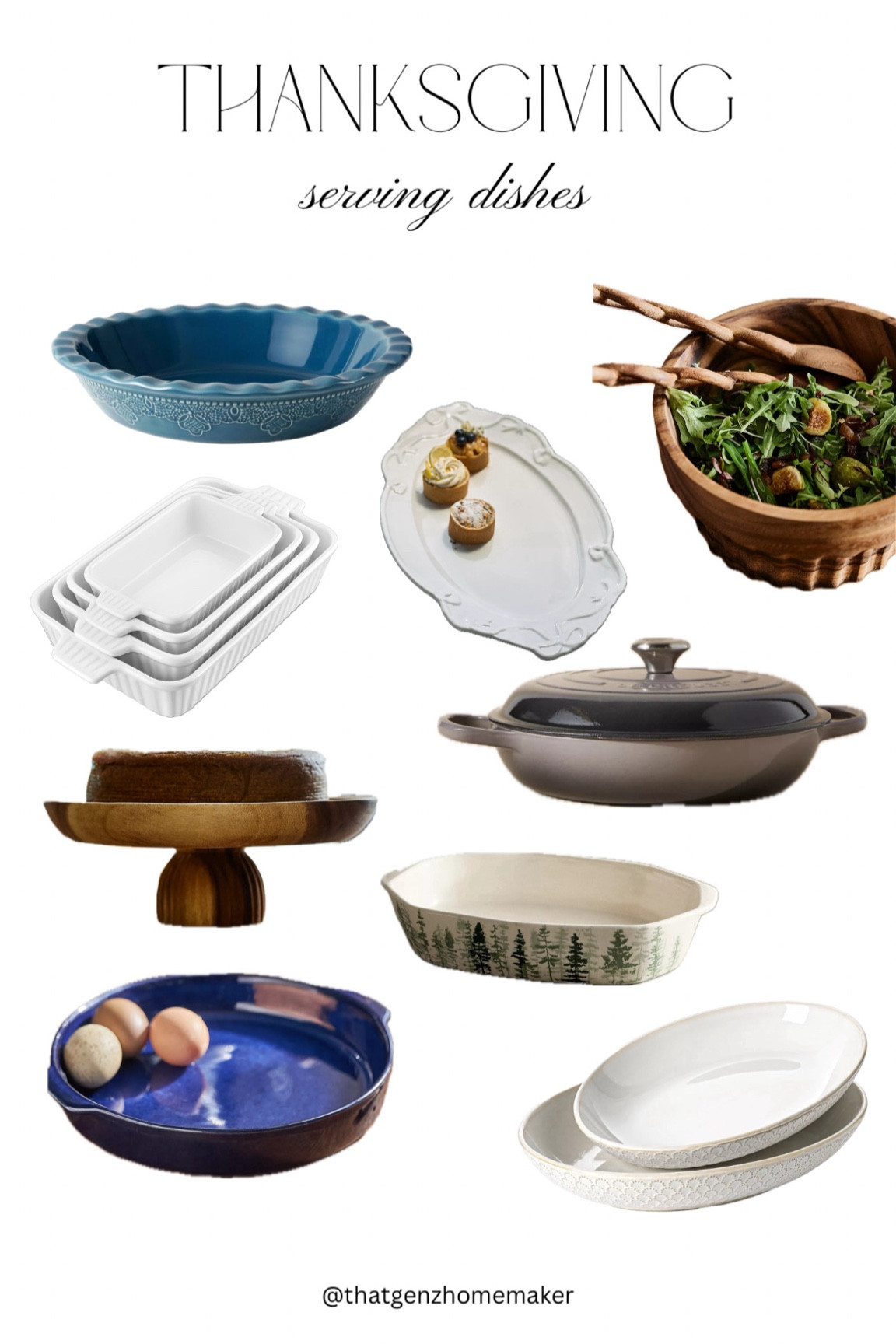 Thanksgiving serving dishes 🍽️

decorative pie dishes, le creuset, wooden salad bowl, serving plates, casserole dish



#LTKHome #LTKSeasonal #LTKHoliday