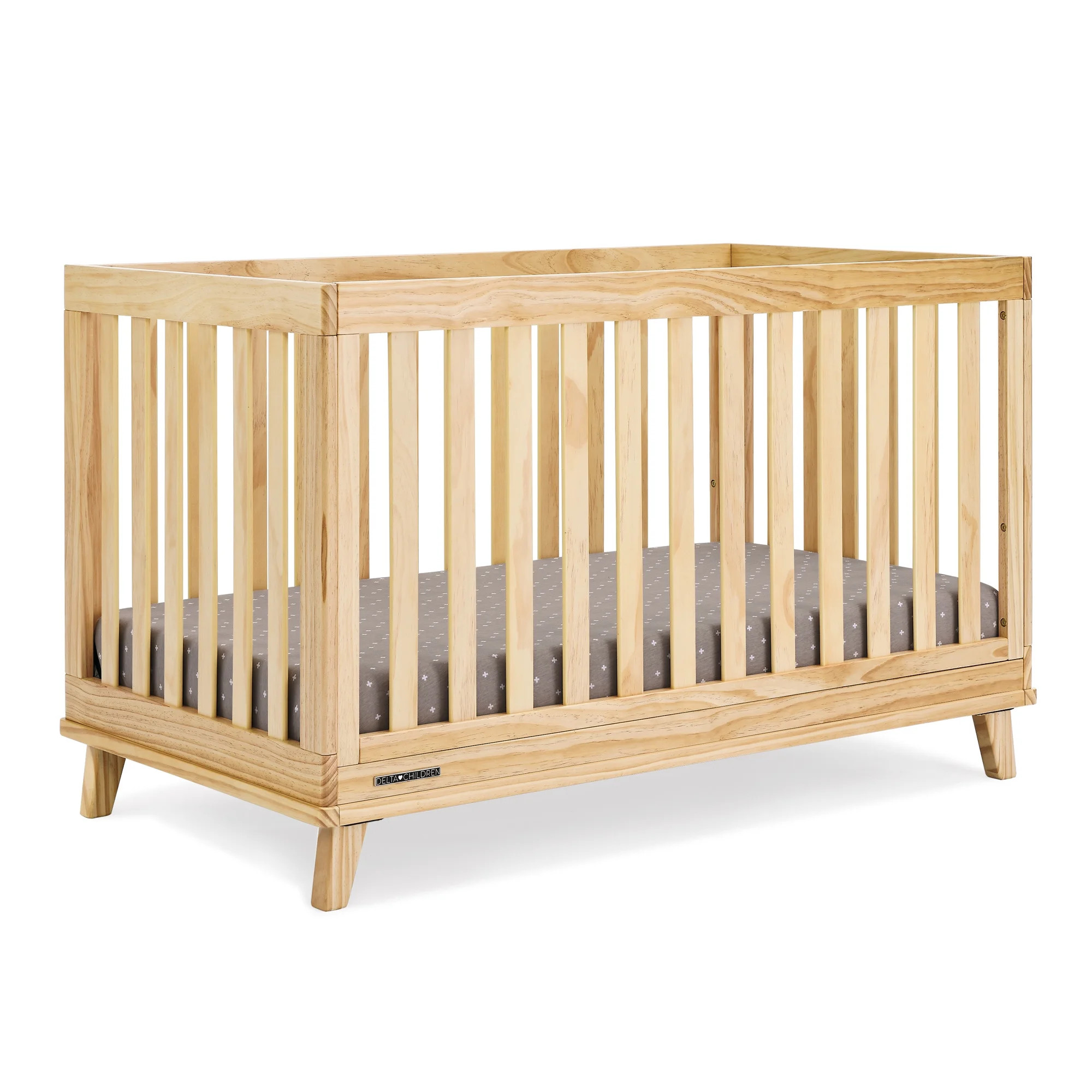 Delta Children Frankie 4-in-1 Convertible Crib - Greenguard Gold Certified, Natural Pine | Walmart (US)