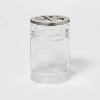 Toothbrush Holder Clear Glass - Threshold™ | Target