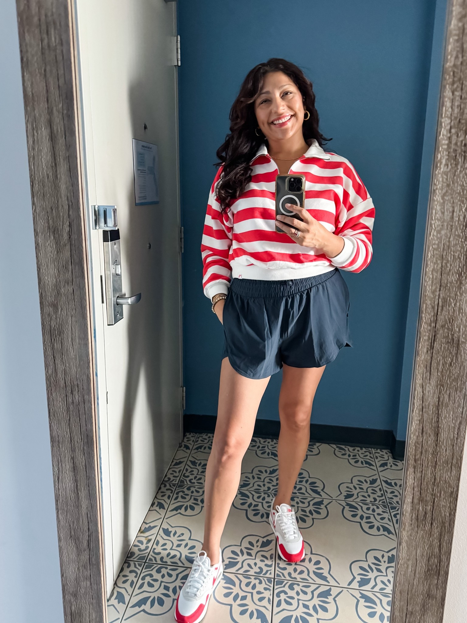 Volleyball mom is a whole vibe of its own: finding the right cozy-cute fit for gym temps + 10k steps. 🏐 👟 💓 
#target #nike 

#LTKActive #LTKOver40