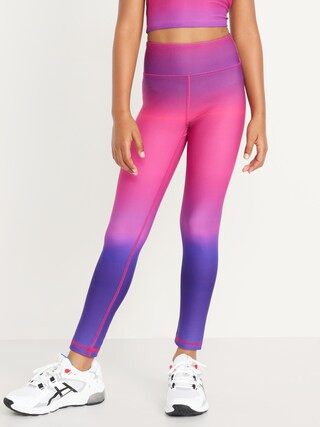 High-Waisted PowerSoft 7/8-Length Performance Leggings for Girls | Old Navy (US)