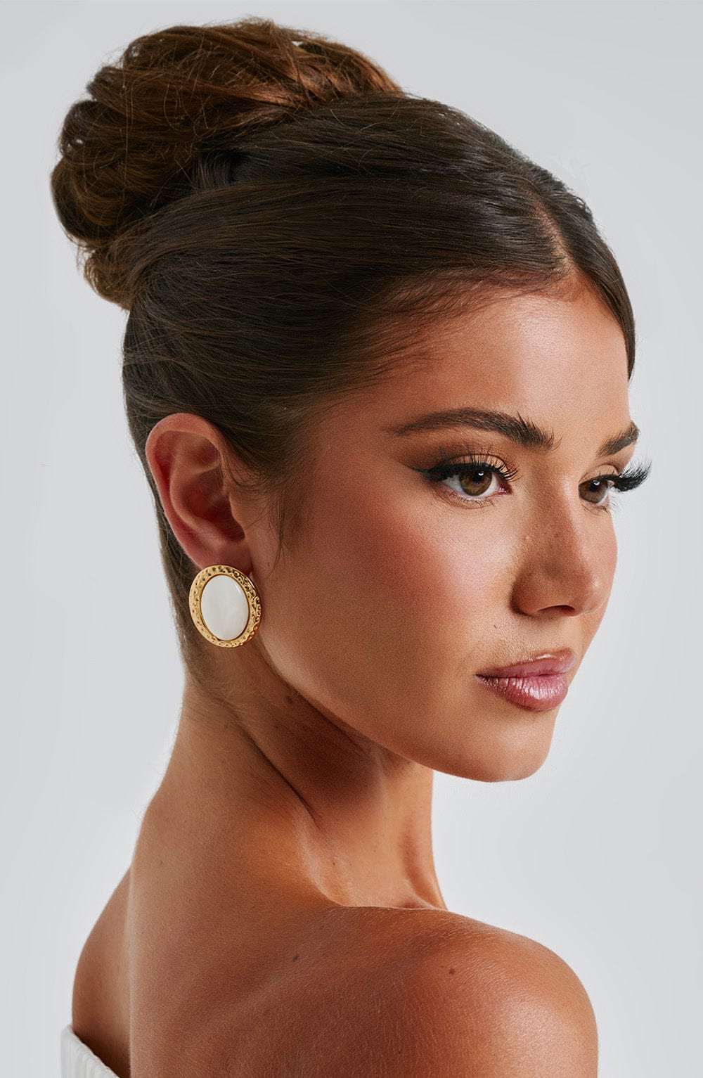 Eloise Earrings - Ivory/Gold | Babyboo (global)