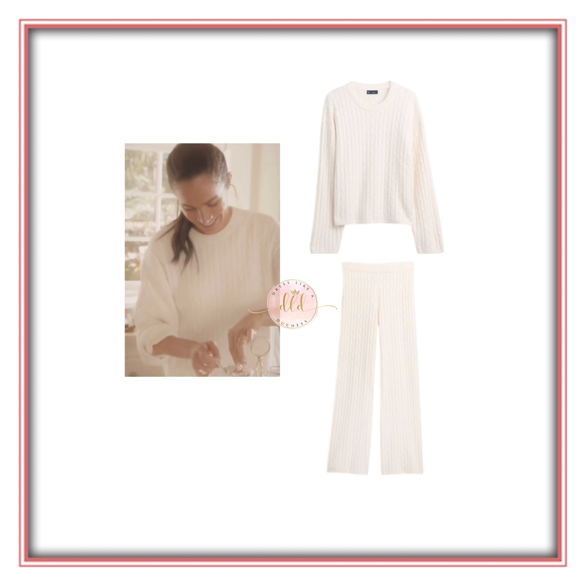 10/29/25 Meghan Markle wearing Gap Cashsoft for As Ever holiday collection promo reel 
