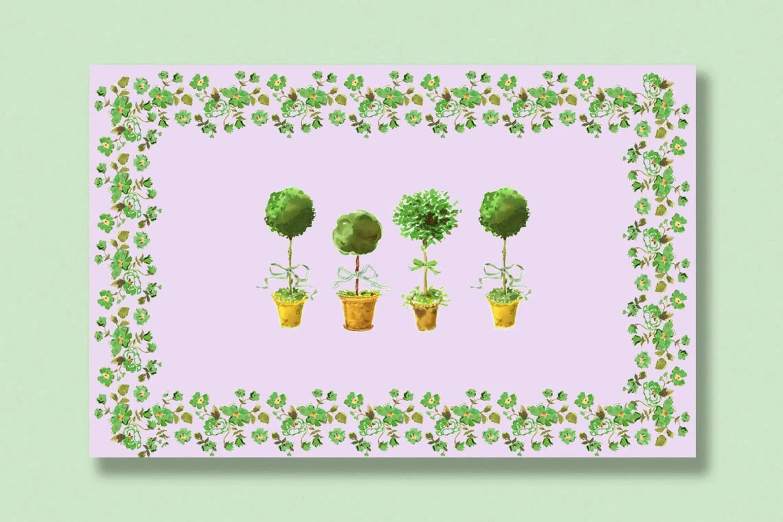 Paper Placemat Pad: Topiaries and Chintz {Paper Notepad, Placemat, Paper Placemat, Place Mat Pad,... | Etsy (US)