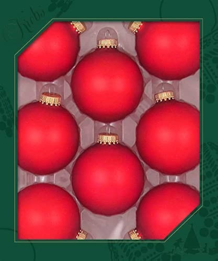 Glass Christmas Tree Ornaments - 67mm / 2.63" [8 Pieces] Designer Balls from Christmas By Krebs S... | Amazon (US)