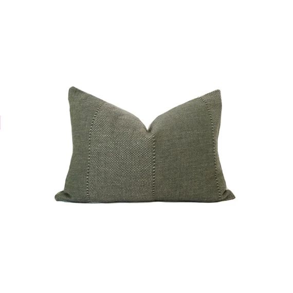 Caravane Pillow Cover in Delta  Designer Pillow  Olive Green | Etsy | Etsy (US)