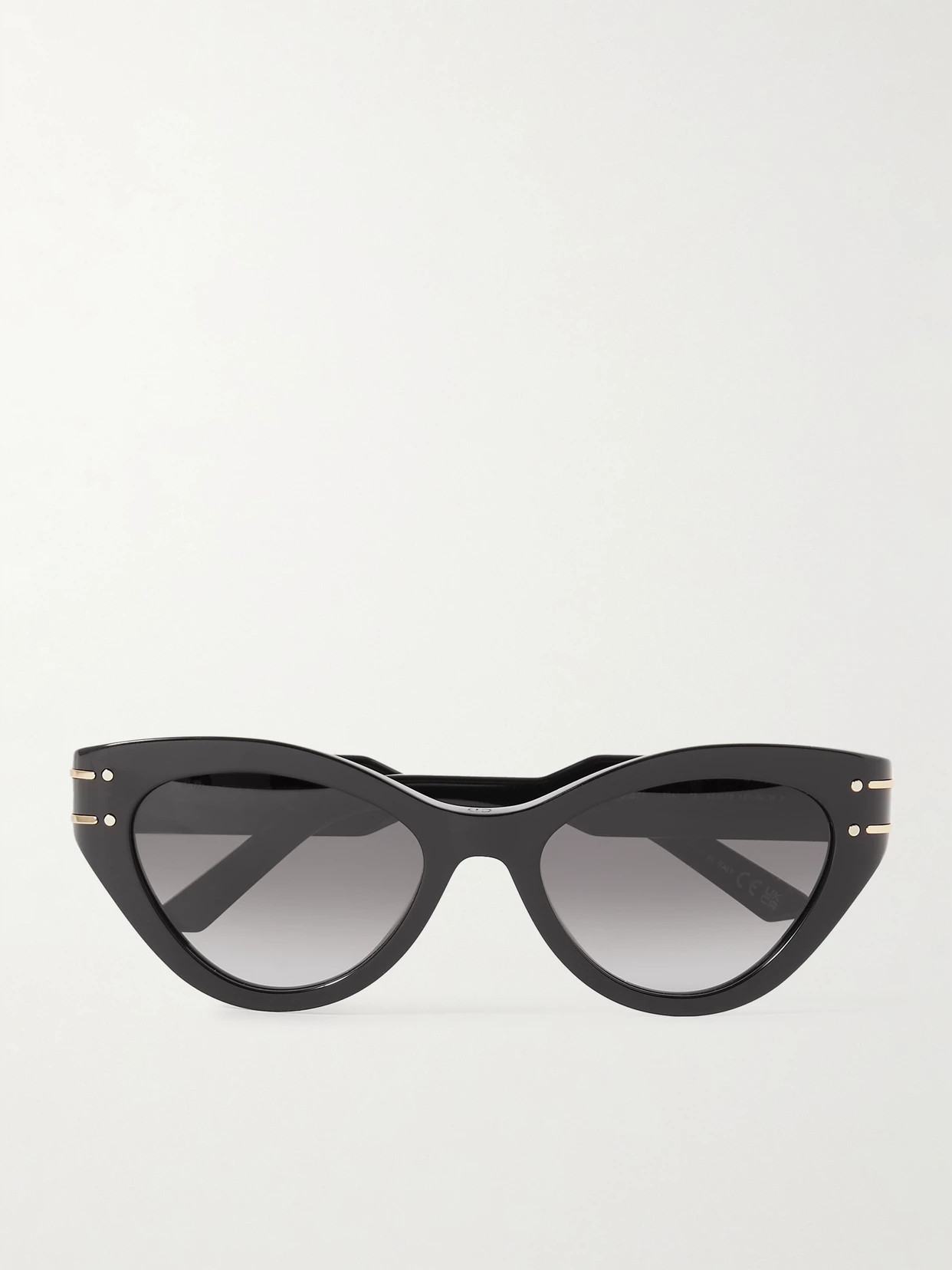 DIOR Eyewear - Diorsignature B71 Cat-eye Acetate Sunglasses - Black | NET-A-PORTER (US)