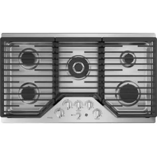 GE 36 Inch Wide Built In Gas Cooktop 18000 BTU Tri-Ring BurnerModel:PGP9036SLSS | Build.com, Inc.
