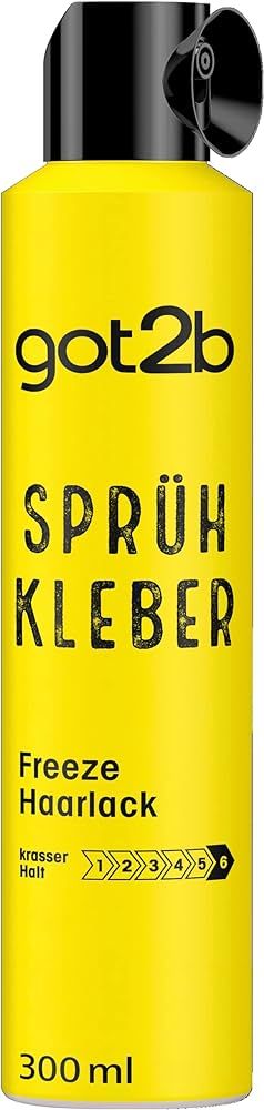 got2b Haarlack Sprüh Kleber Halt 6 (300 ml), 72 h Haarspray für ultra starke Haarstylings, ohne... | Amazon (DE)
