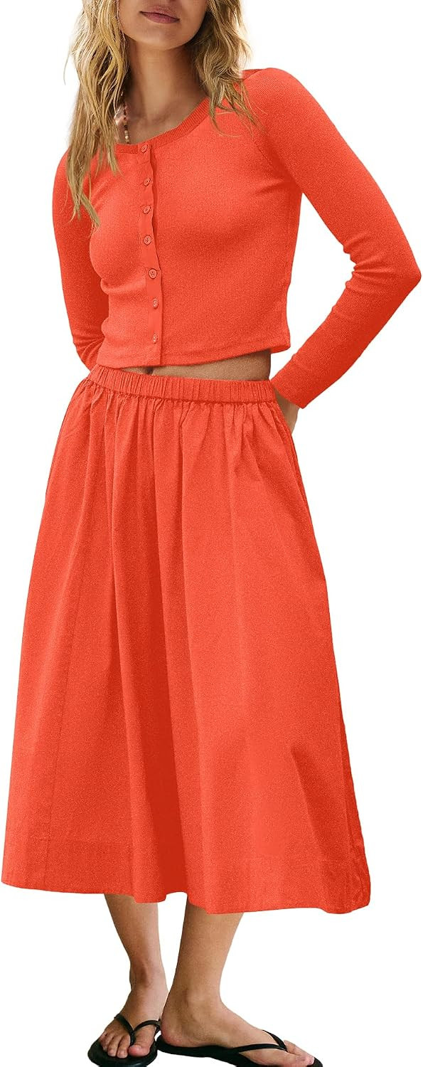 Panadila Womens 2 Piece Skirt Sets Matching Lounge Sets | Amazon (US)