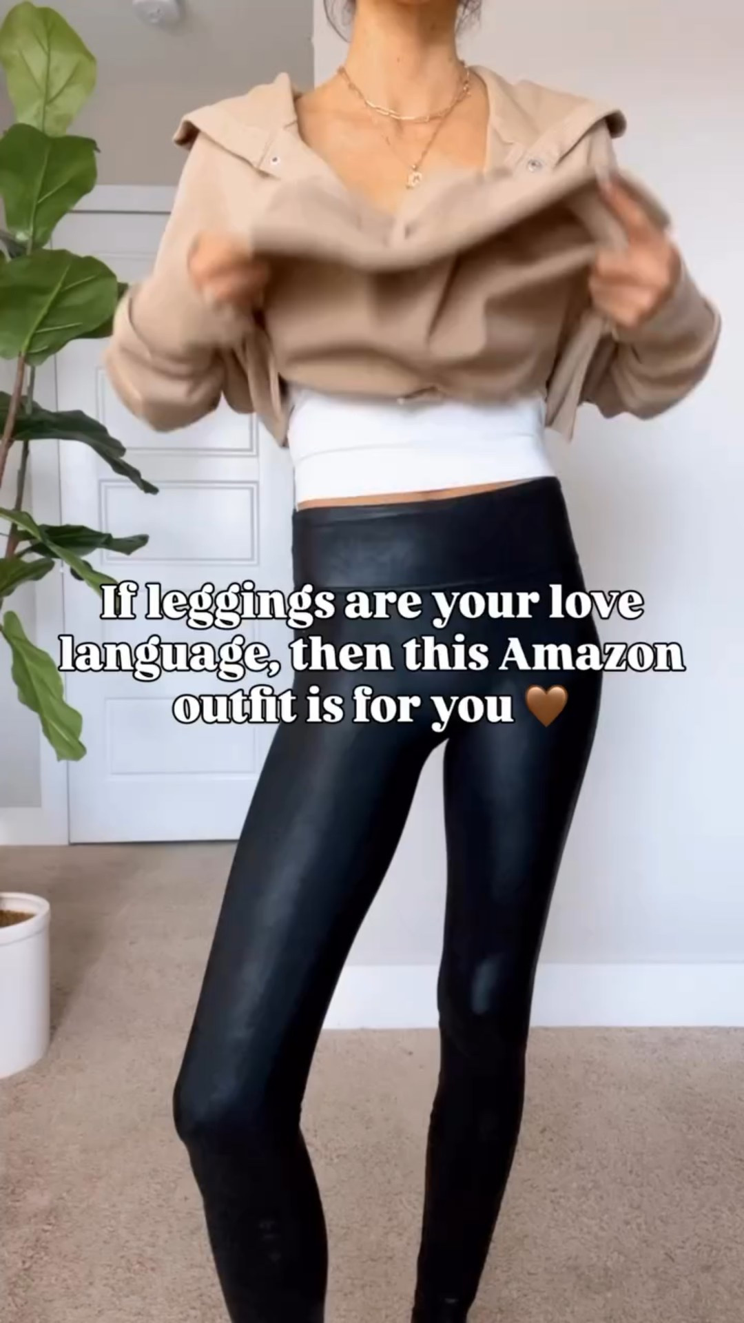 The perfect fall outfit - hooded Henley with my go to puffer vest and leggings. Wearing a S in tops and XS in faux leather leggings.

Amazon fashion | fall outfit | travel outfit

#LTKSeasonal #LTKShoeCrush #LTKStyleTip