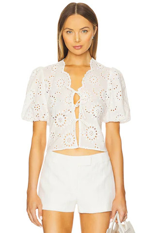 Roxana Top in Eggshell | Revolve Clothing (Global)