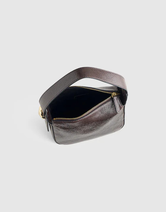 The Sculpted Metal Wristlet Bag | Madewell