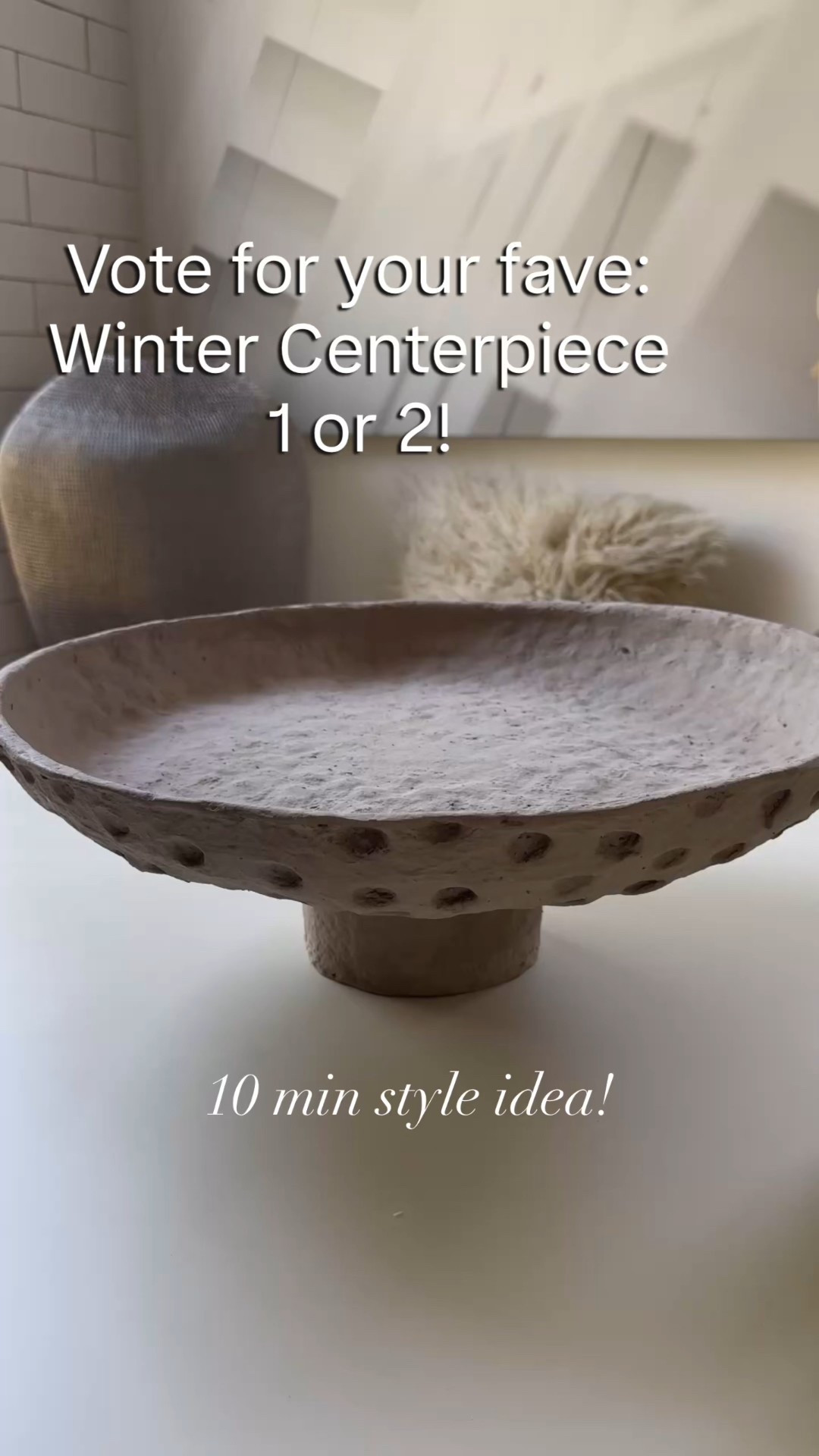 Easy elegant winter decor centerpiece! Candles, ribbon , chrome , twinkle and more. Style it two ways. Shop Amazon finds to make one! 

#LTKSaleAlert #LTKHoliday #LTKHome