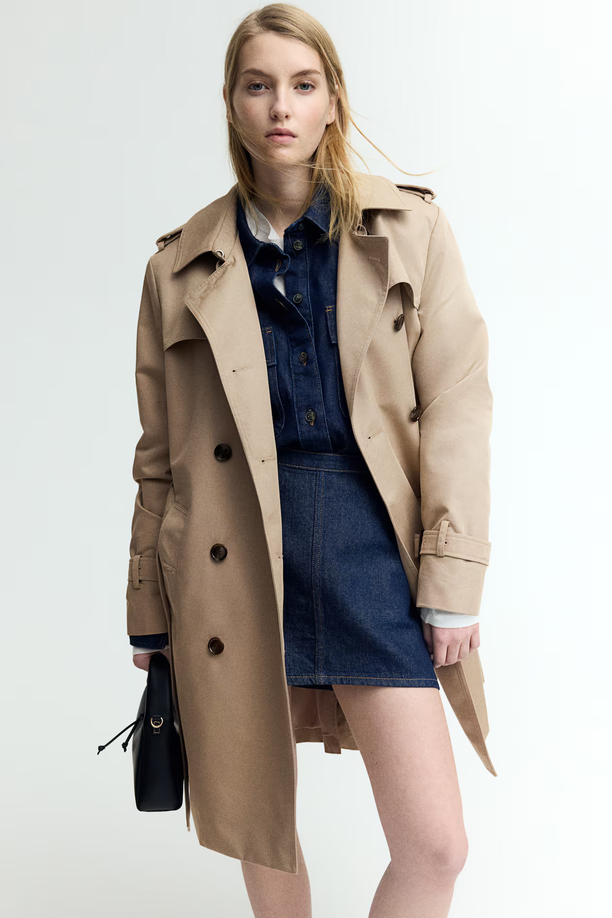Knee-Length Trench CoatNot saved to favorites$74.99Color:BeigeSelect size   XS    S    ... | H&M (US + CA)