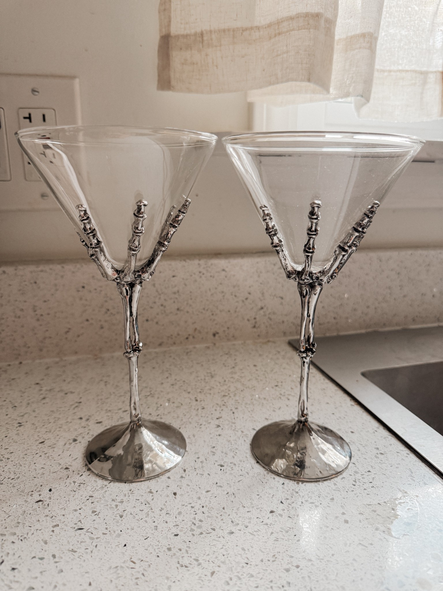Cute skeleton Halloween martini glasses are a staple for any party 🖤

#LTKSeasonal #LTKHome #LTKFindsUnder50