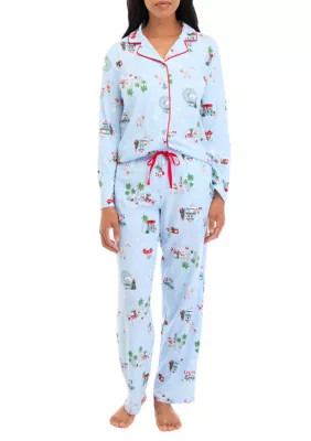 PAJAMARAMA Women's Holiday Shopping Pajama Set | Belk