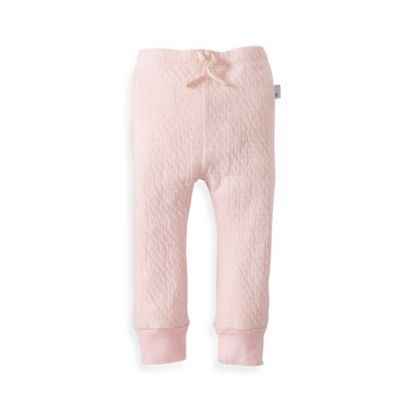 Burt's Bees Baby® Organic Cotton Quilted Pant in Pink | buybuy BABY