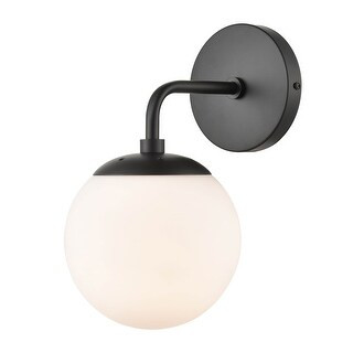 Light Society Zeno Globe Wall Sconce (Black/White) | Bed Bath & Beyond