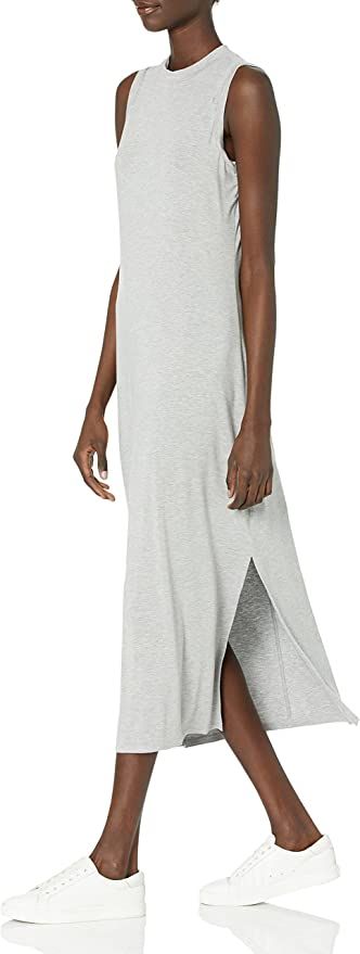 Daily Ritual Women's Jersey Sleeveless Mock Neck Maxi Dress | Amazon (US)