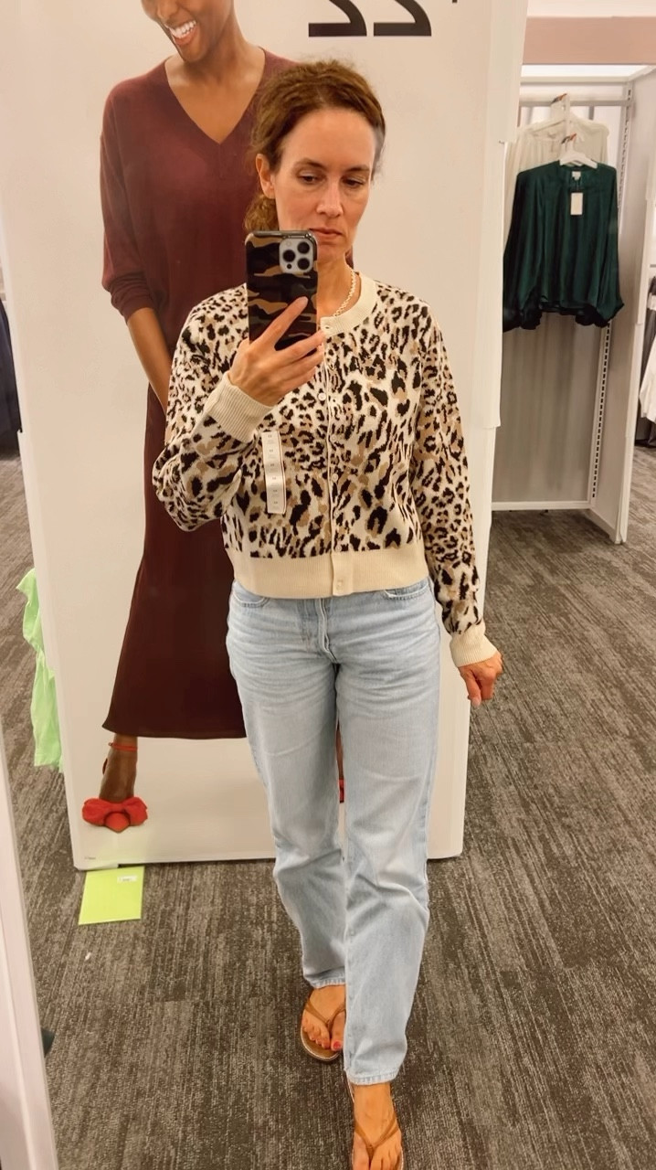 Leopard cardigan - fall sweaters - Target 

#LTKFindsUnder50 #LTKOver40 #LTKVideo
