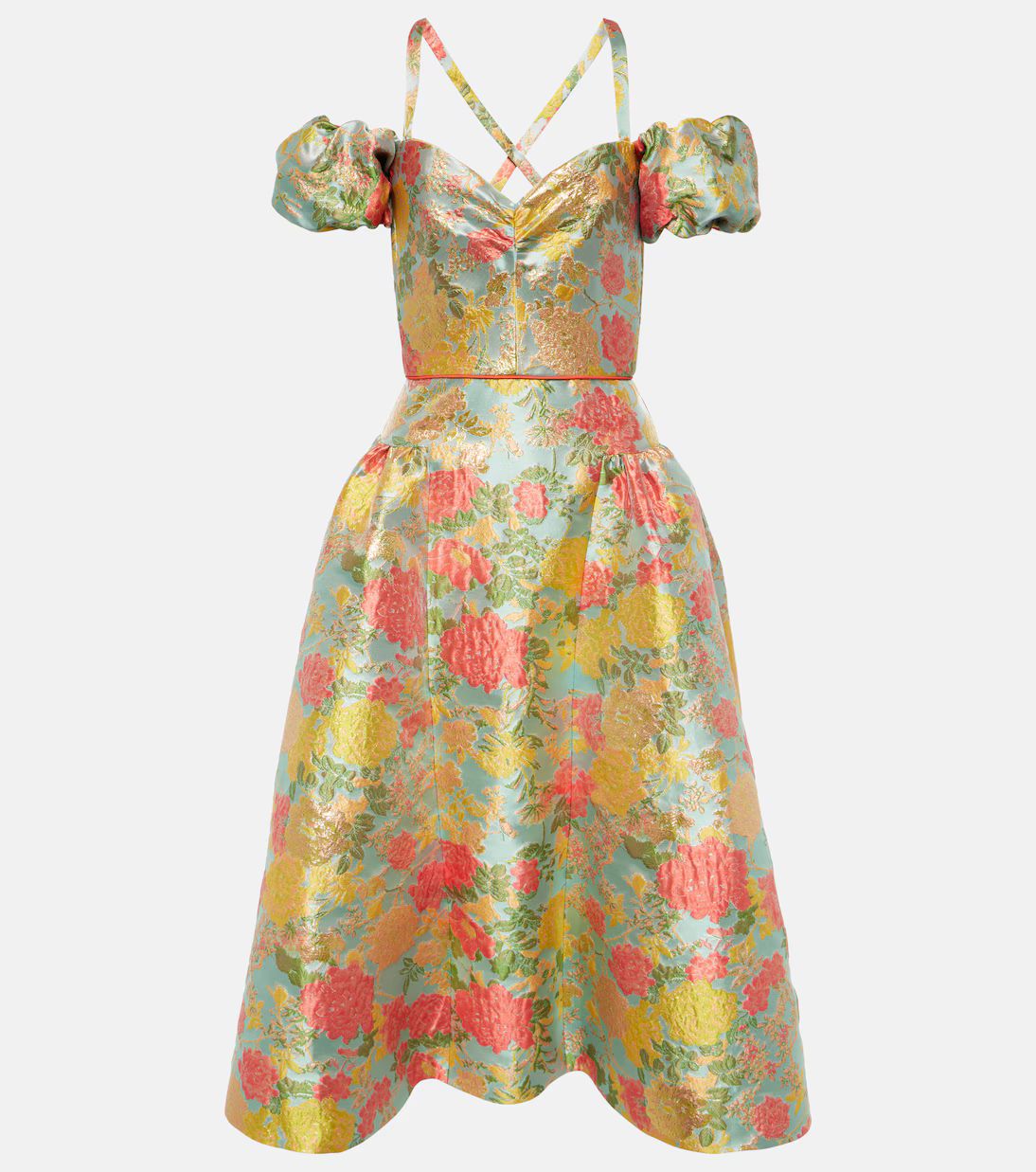 Jackie floral jacquard midi dress | Mytheresa (US/CA)