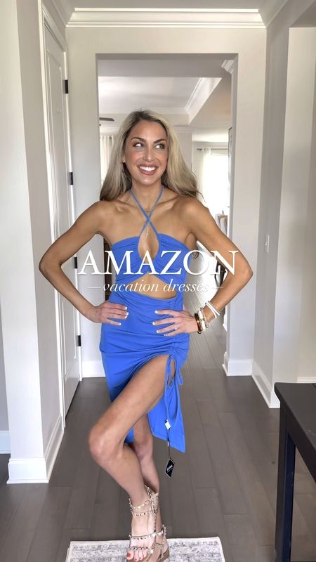 Wearing size small!  The blue color is stunning and looks nothing like the Amazon photo- so vibrant! ☀️


Amazon beach dresses, vacation dresses, Amazon fashion, summer outfit, summer dresses, beach outfit 


#LTKSwim #LTKVideo #LTKFindsUnder50