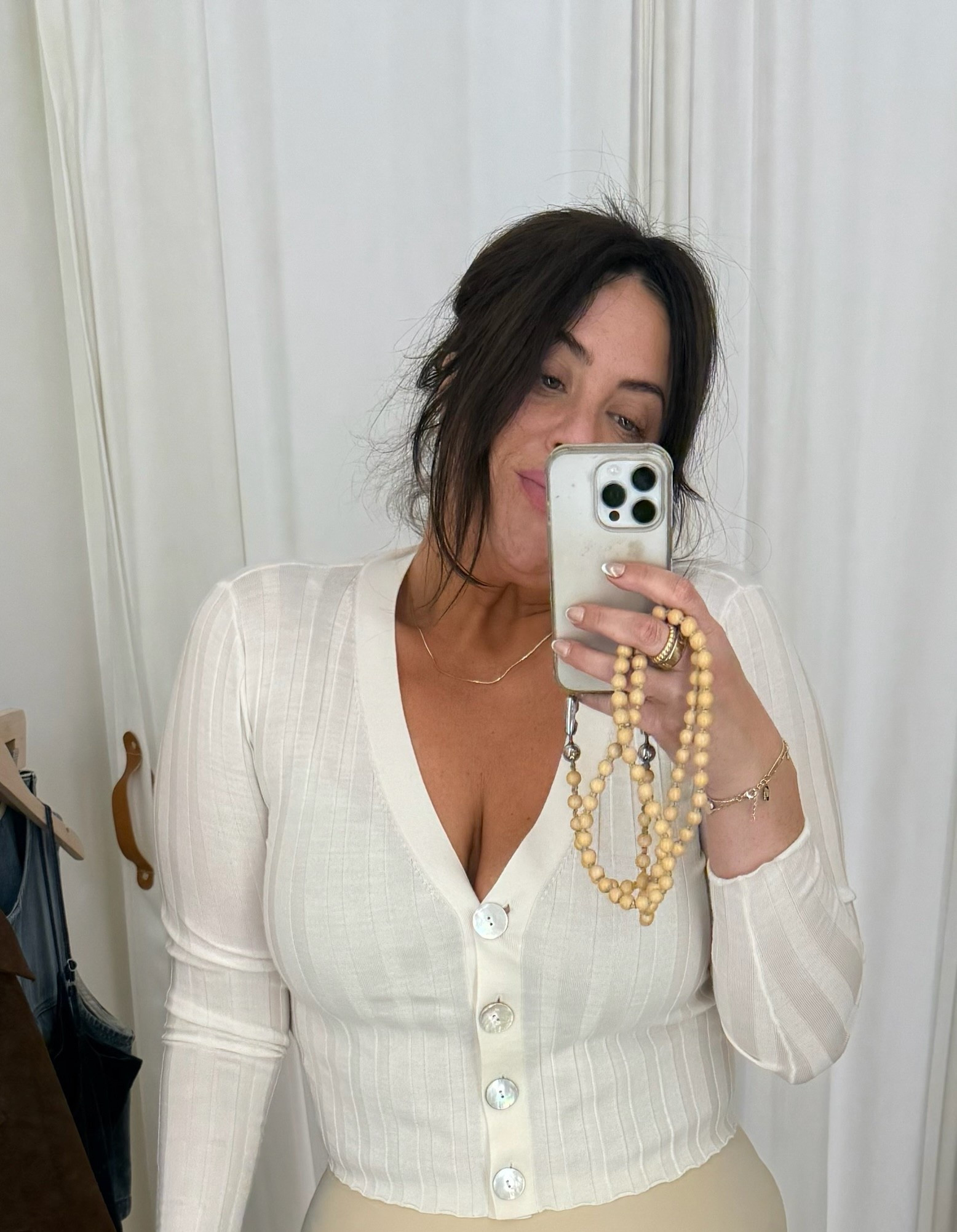 Love this lighter weight but luxe cardigan for fall layering. They only had a large in store and I’d probably want my true size (XL) 

 #LTKMidsize #LTKxMadewell