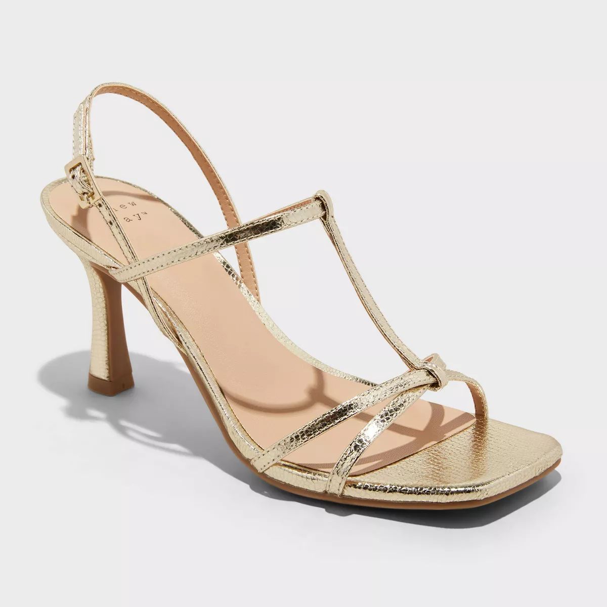 Women's Tamara Strappy Heels - A New Day™ Gold 5 | Target