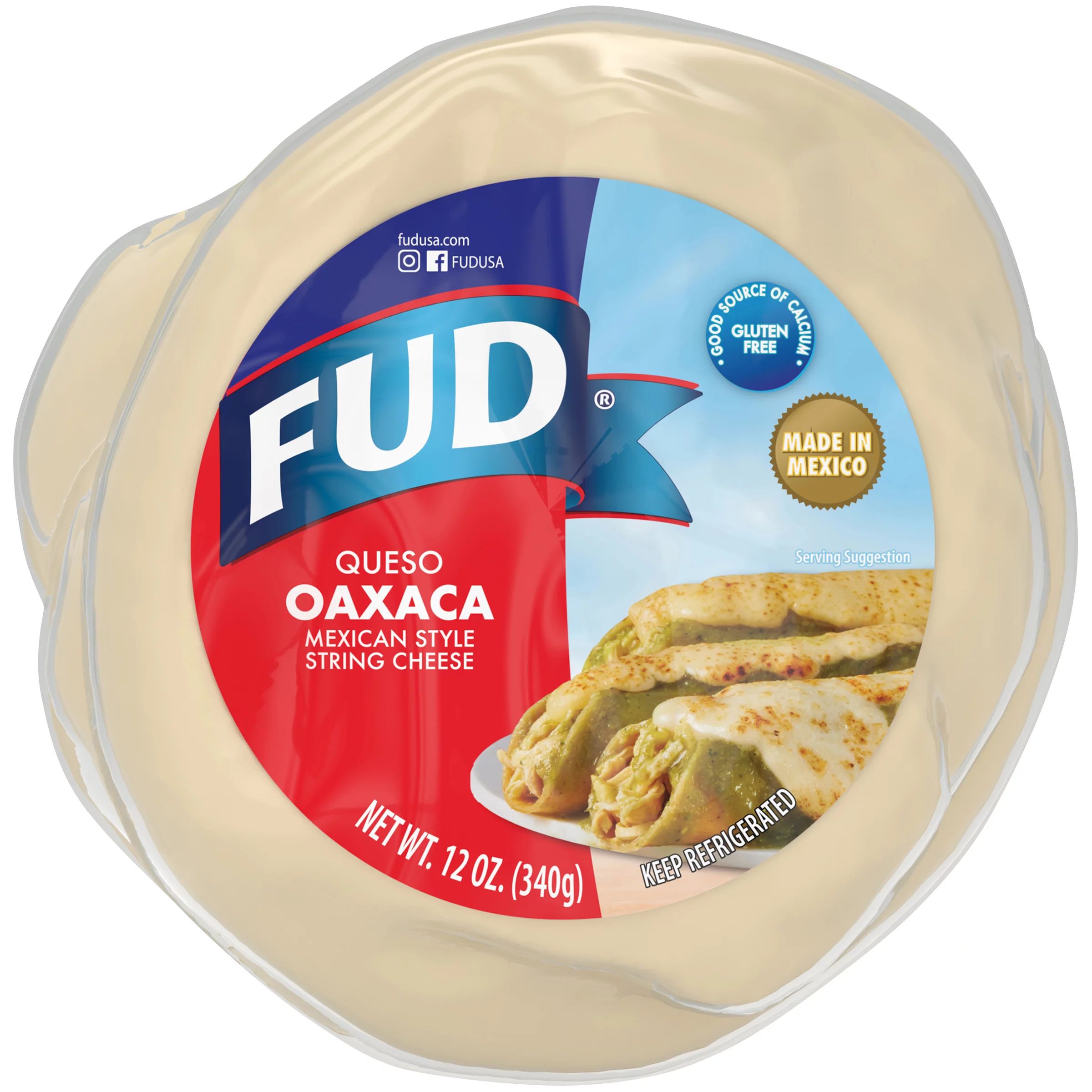 FUD® Queso Oaxaca Mexican Style String Cheese 12 oz. Pack - Walmart.com | Walmart (US)