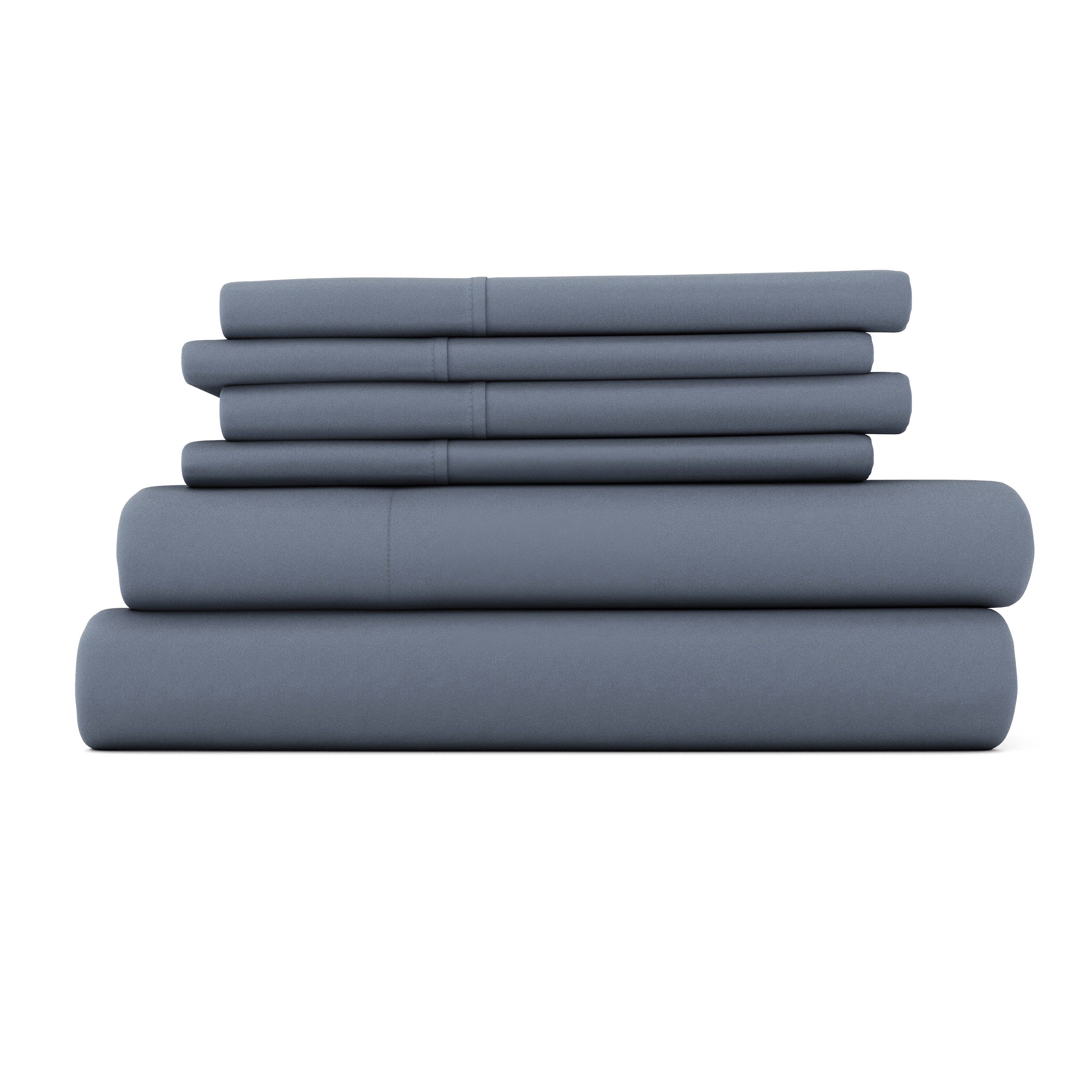 6-Piece Essential Sheet Set - Linens and Hutch (Twin), (Stone) | Linens and Hutch