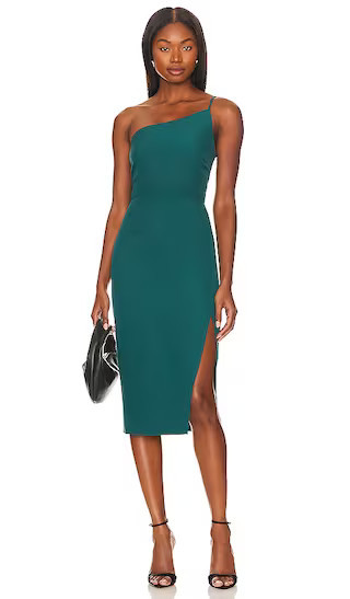Lazo Midi Dress in Emerald Green Dress | Summer Holiday Dress Outfits  | Revolve Clothing (Global)