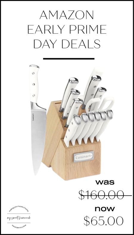 Cuisinart 15  piece knife  set in white. Amazon prime days deal. 

#LTKxPrimeDay #LTKhome #LTKsalealert