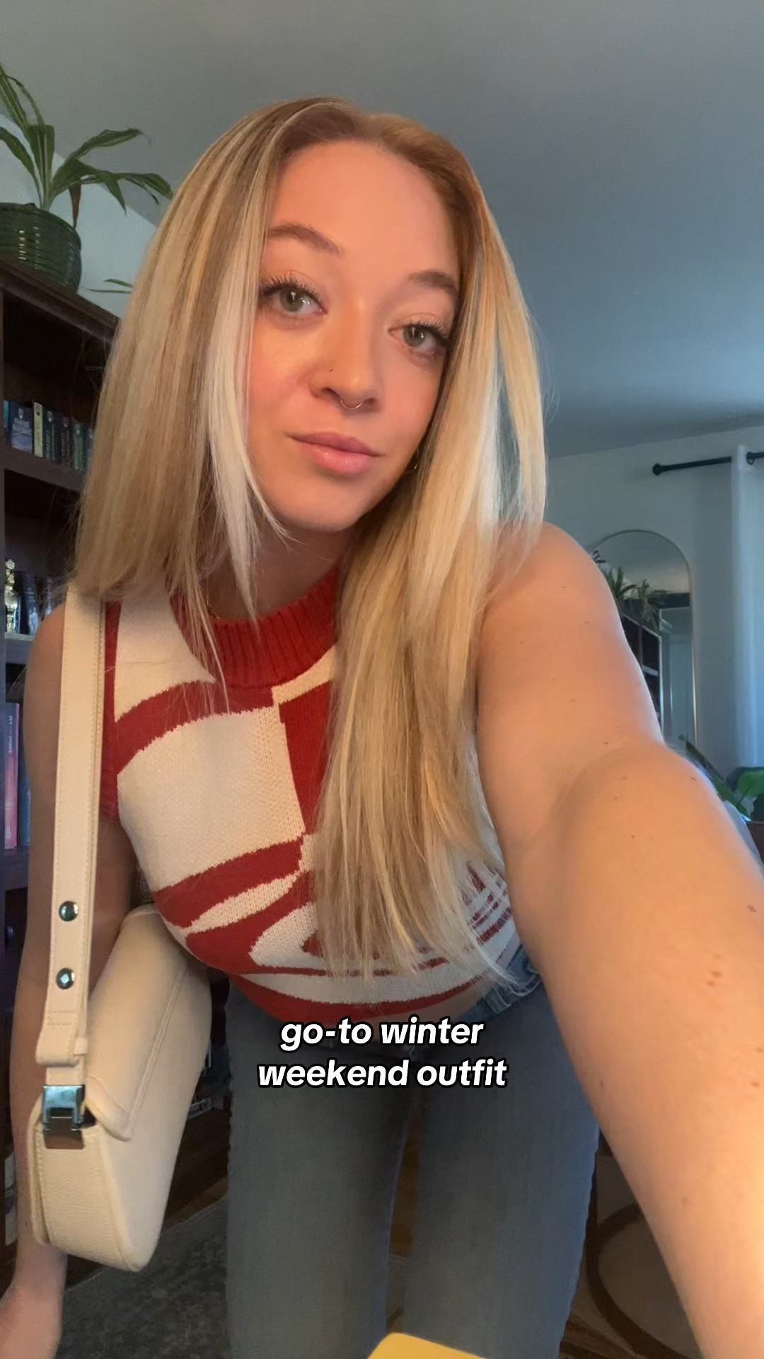 Flare jeans, a crop top, and a puffer jacket 🙂‍↕️🙂‍↕️🙂‍↕️ this top makes me think of candycanes so its the perfect way to kick off December outfits!! 🥰🍭

#LTKSeasonal #LTKHoliday #LTKStyleTip