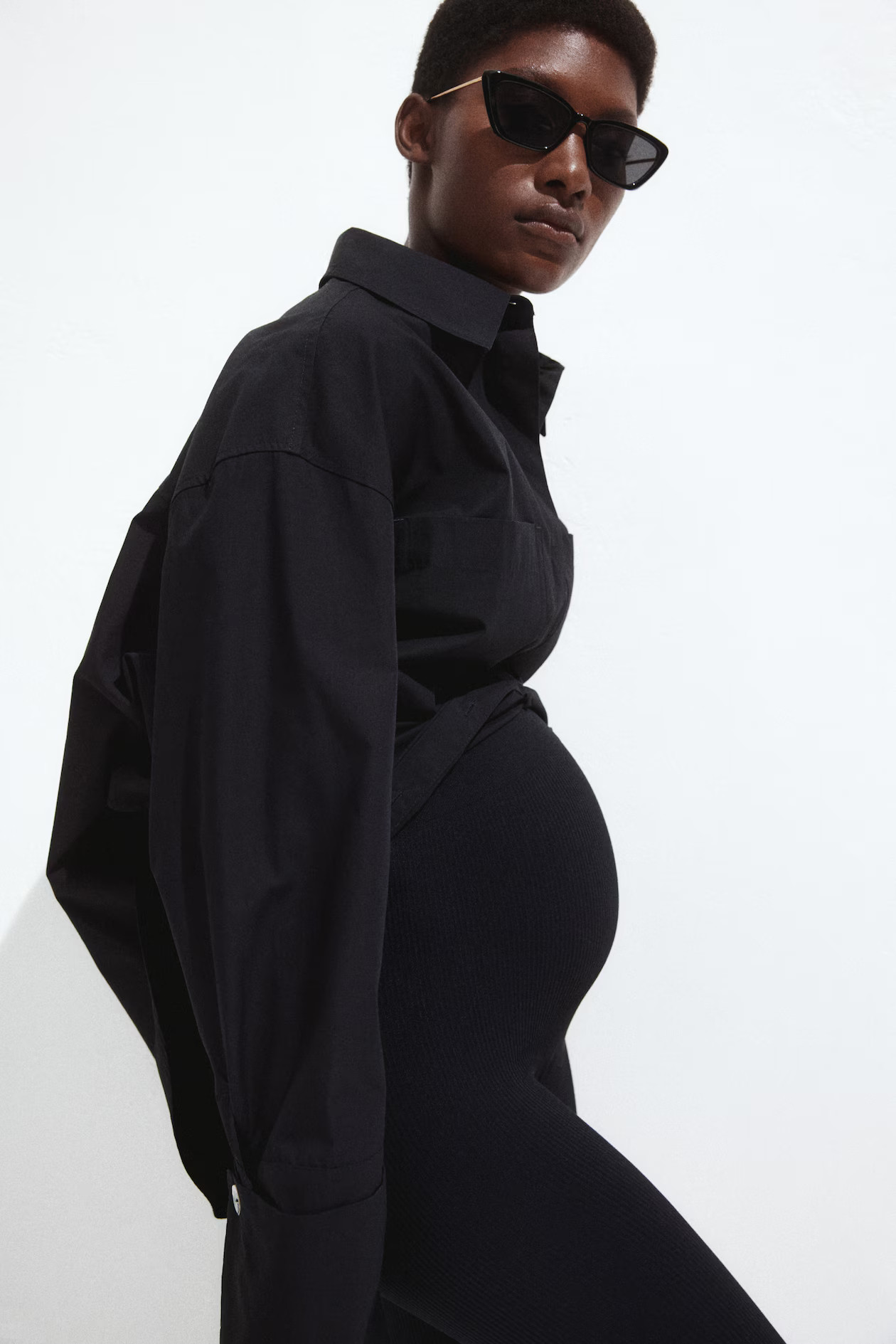 MAMA Seamless ribbed leggings | H&M (UK, MY, IN, SG, PH, TW, HK)