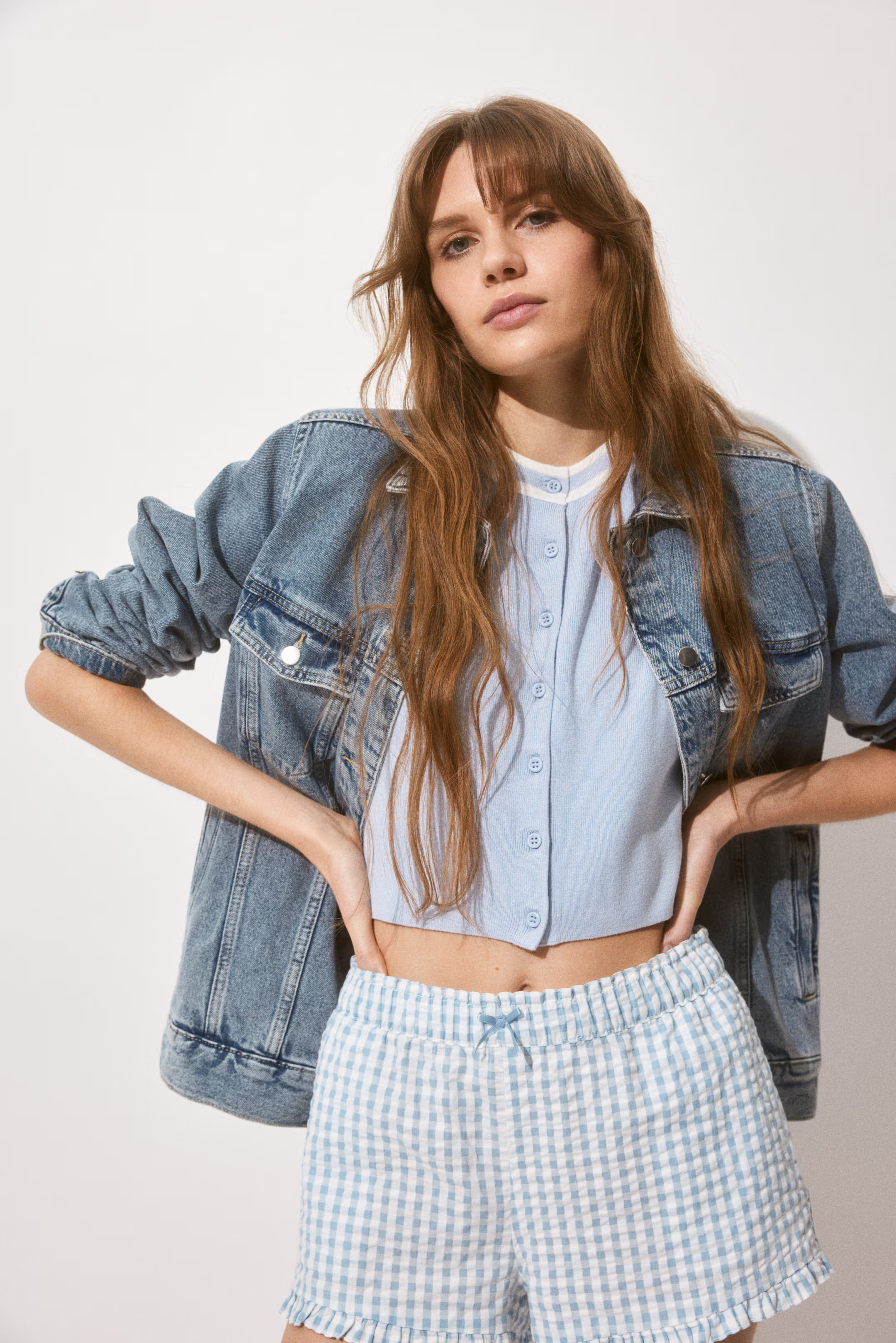 Seersucker Pull-On Shorts | H&M (US + CA)