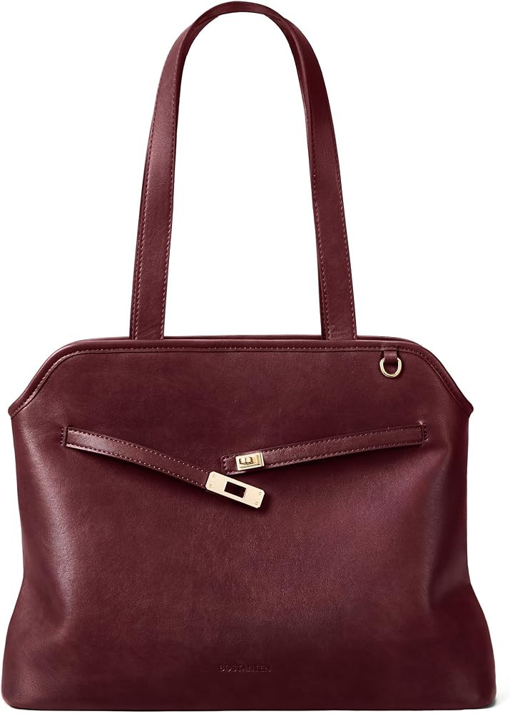 BOSTANTEN Work Tote Bag for Women Vegan Leather Vintage Purse | Amazon (US)