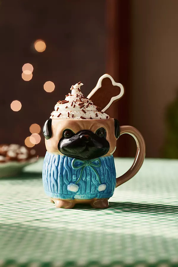 Peluche Pet Stoneware Mug | Anthropologie (US)