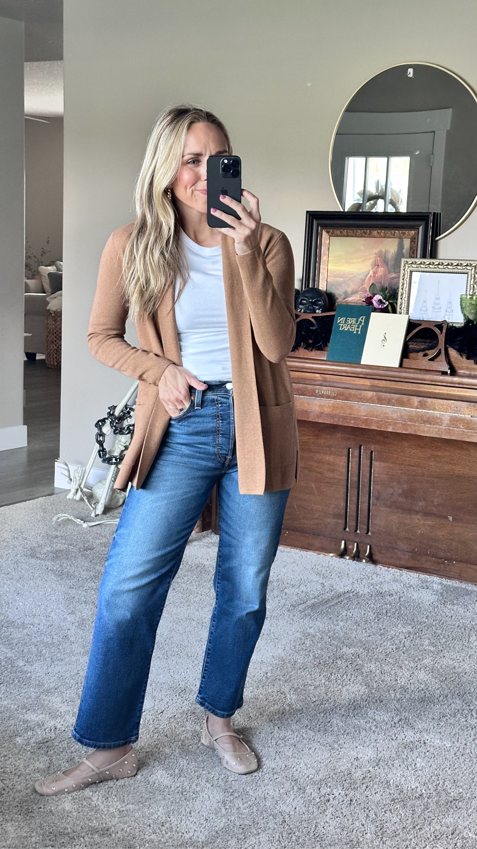 Easy fall outfit idea with one of my favorite cardigans! So versatile and the quality is unmatched.

Everything is true to size.

#LTKStyleTip #LTKFindsUnder100
