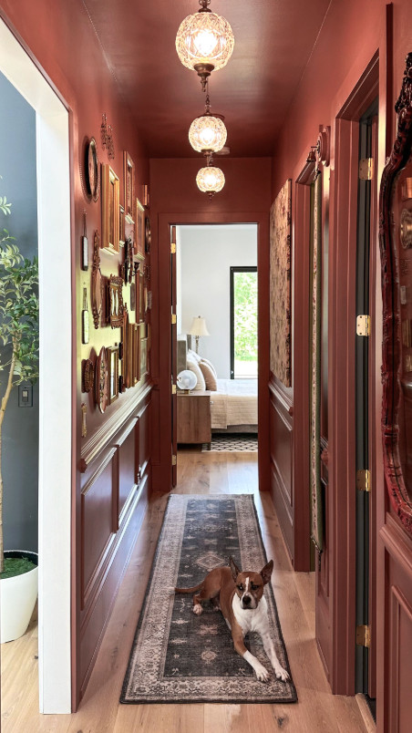I mean you could leave your hallway plain, or you could color drench it, add some gorgeous pendant lights, moulding, and an entire gallery wall.

#LTKdayinmylife #LTKstorytime #LTKHome