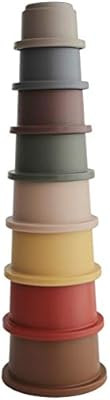 mushie Stacking Cups Toy | Made in Denmark (Retro) | Amazon (US)
