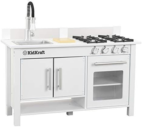 KidKraft Little Cook's Work Station Kitchen, Gift for Ages 3+ , White | Amazon (US)