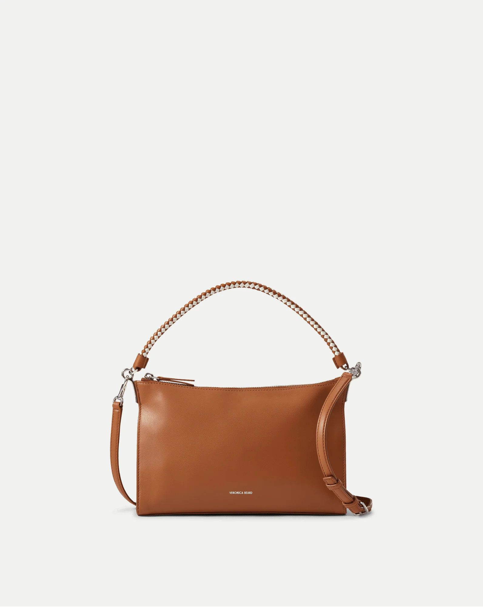 Small Vida Shoulder Bag in Tan Hazelwood | Veronica Beard | Veronica Beard