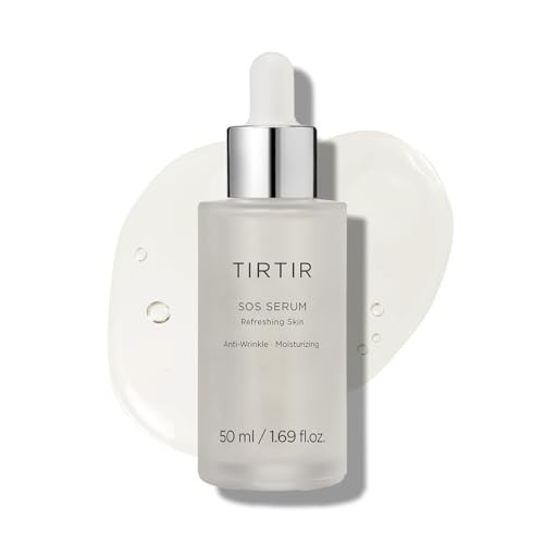 TIRTIR SOS Serum - Radiant Glow Boosting Face Serum - Plumping, Anti Aging, Hydrating - Visibly Smooth and Glowy Skin - Fragrance Free for All Skin Types, 1.69 fl.oz. | Amazon (US)